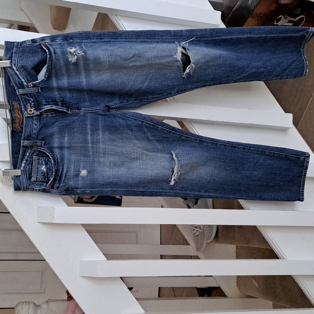 Lucky Legend Dylan low rise distressed jeans size 4/27